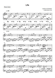 Noten, Akkorde Ludovico Einaudi - Life