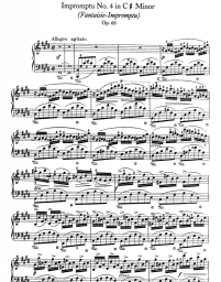 Noten, Akkorde Frederic Chopin - Fantaisie Impromptu, Op. 66