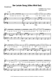 Noten, Akkorde KUMMER, Nina Chuba - Der Letzte Song (Alles Wird Gut)