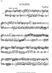 Noten, Akkorde Wolfgang Amadeus Mozart - Sonata №9