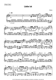 Noten, Akkorde Nena - Liebe ist