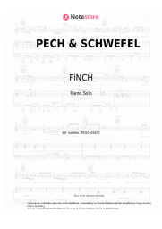 Noten, Akkorde FiNCH, Matthias Reim - PECH & SCHWEFEL