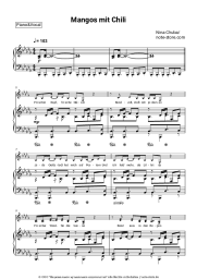 Noten, Akkorde Nina Chuba - Mangos mit Chili