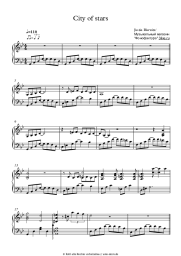 Noten, Akkorde Ryan Gosling, Emma Stone - City of stars