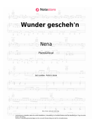Noten, Akkorde Nena - Wunder gescheh'n