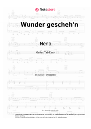 Noten, Akkorde Nena - Wunder gescheh'n