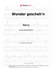 Noten, Akkorde Nena - Wunder gescheh'n