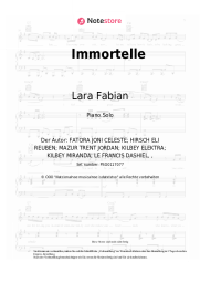 Noten, Akkorde Lara Fabian - Immortelle