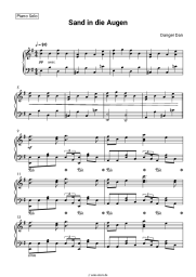 Noten, Akkorde Danger Dan - Sand in die Augen