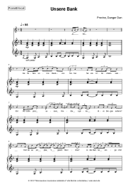 Noten, Akkorde Provinz, Danger Dan - Unsere Bank