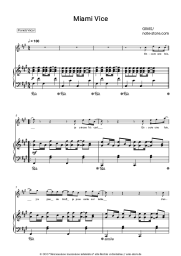 Noten, Akkorde GIMS - Miami Vice