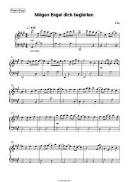 Noten, Akkorde Lila - Mögen Engel dich begleiten