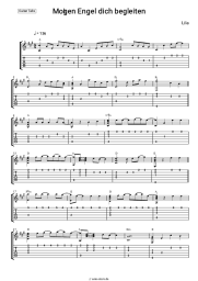 Noten, Akkorde Lila - Mögen Engel dich begleiten
