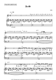 Noten, Akkorde LEA - Zu dir