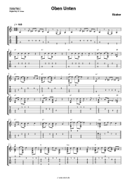 Noten, Akkorde Räuber - Oben Unten