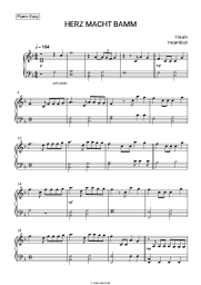 Noten, Akkorde Tream, treamiboii - HERZ MACHT BAMM