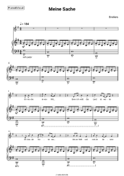 Noten, Akkorde Broilers - Meine Sache