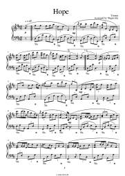 Noten, Akkorde Yiruma - Hope