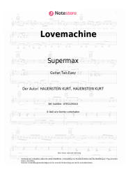 Noten, Akkorde Supermax - Lovemachine