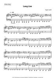 Noten, Akkorde Taylor Swift - Long Live