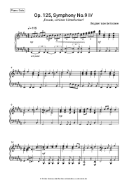 Noten, Akkorde Ludwig van Beethoven - Op. 125, Symphony No.9: IV. „Freude, schöner Götterfunken“