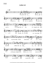 Noten, Akkorde Nena - Liebe ist
