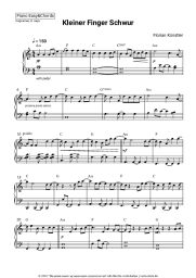 Noten, Akkorde Florian Künstler - Kleiner Finger Schwur