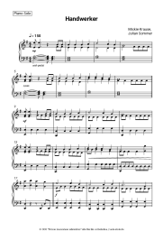 Noten, Akkorde Mickie Krause, Julian Sommer - Handwerker