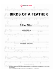undefined Billie Eilish - BIRDS OF A FEATHER