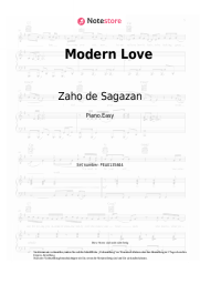 Noten, Akkorde Zaho de Sagazan - Modern Love