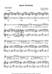 Noten, Akkorde Wincent Weiss - Kaum Erwarten