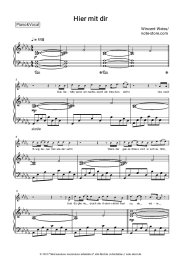 Noten, Akkorde Wincent Weiss - Hier mit dir