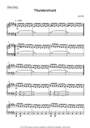 Noten, Akkorde AC-DC - Thunderstruck