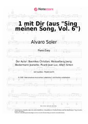 Noten, Akkorde Alvaro Soler - 1 mit Dir (aus Sing meinen Song, Vol. 6)