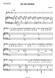 Noten, Akkorde SOPHIA - So viel schöner