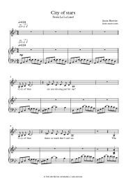 Noten, Akkorde Ryan Gosling, Emma Stone - City of stars