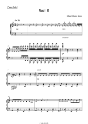 Noten, Akkorde Sheet Music Boss - Rush E