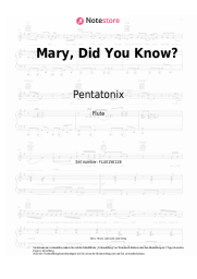Noten, Akkorde Pentatonix - Mary, Did You Know?
