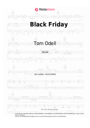 Noten, Akkorde Tom Odell, Lost Frequencies - Black Friday