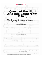 Noten, Akkorde Wolfgang Amadeus Mozart - Queen of the Night Aria (Die Zauberflöte, K.620)