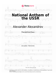 Noten, Akkorde Alexander Alexandrov - National Anthem of the USSR
