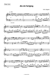 Noten, Akkorde Udo Jürgens - Als ich fortging