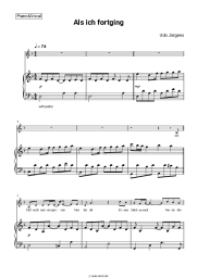 Noten, Akkorde Udo Jürgens - Als ich fortging