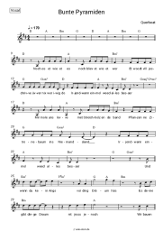Noten, Akkorde Querbeat - Bunte Pyramiden