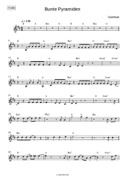 Noten, Akkorde Querbeat - Bunte Pyramiden
