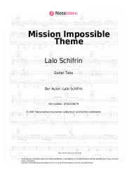 Noten, Akkorde Lalo Schifrin - Mission Impossible Theme