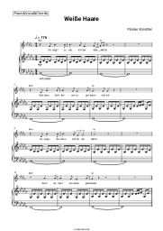 Noten, Akkorde Florian Künstler - Weiße Haare