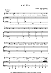 Noten, Akkorde Dynoro, Gigi D'Agostino - In My Mind