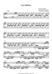 Noten, Akkorde Ludovico Einaudi - Una Mattina