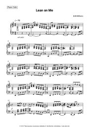 Noten, Akkorde Bill Withers - Lean on Me